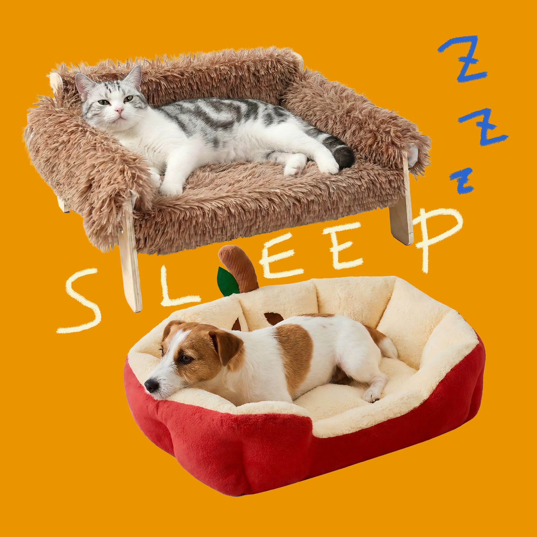 Pet sleeping bed collection