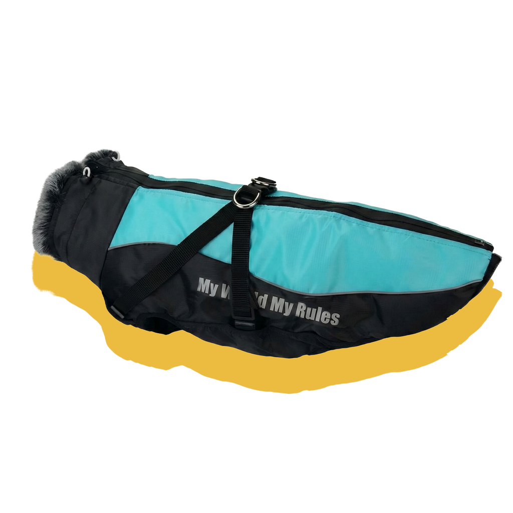 Alpine Water-Resistant Dog Jacket Blue