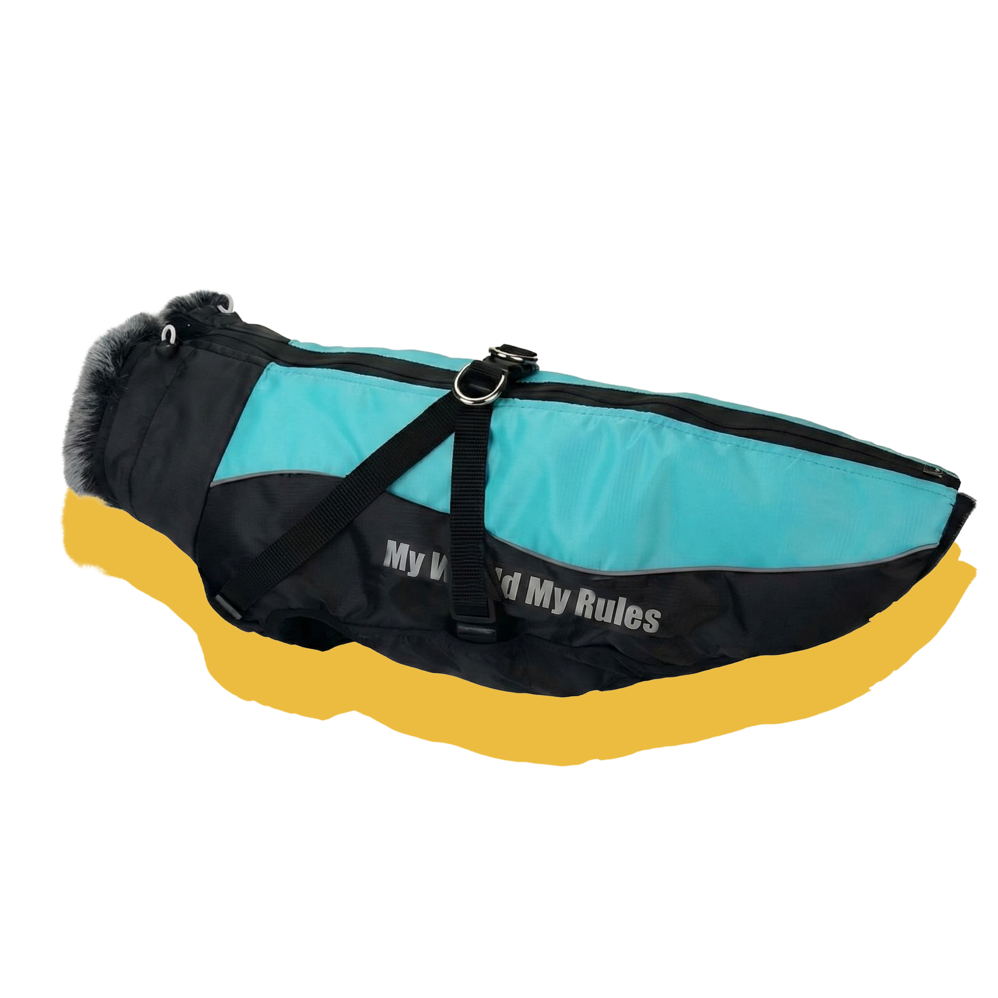 Alpine Water-Resistant Dog Jacket Reflective Blue