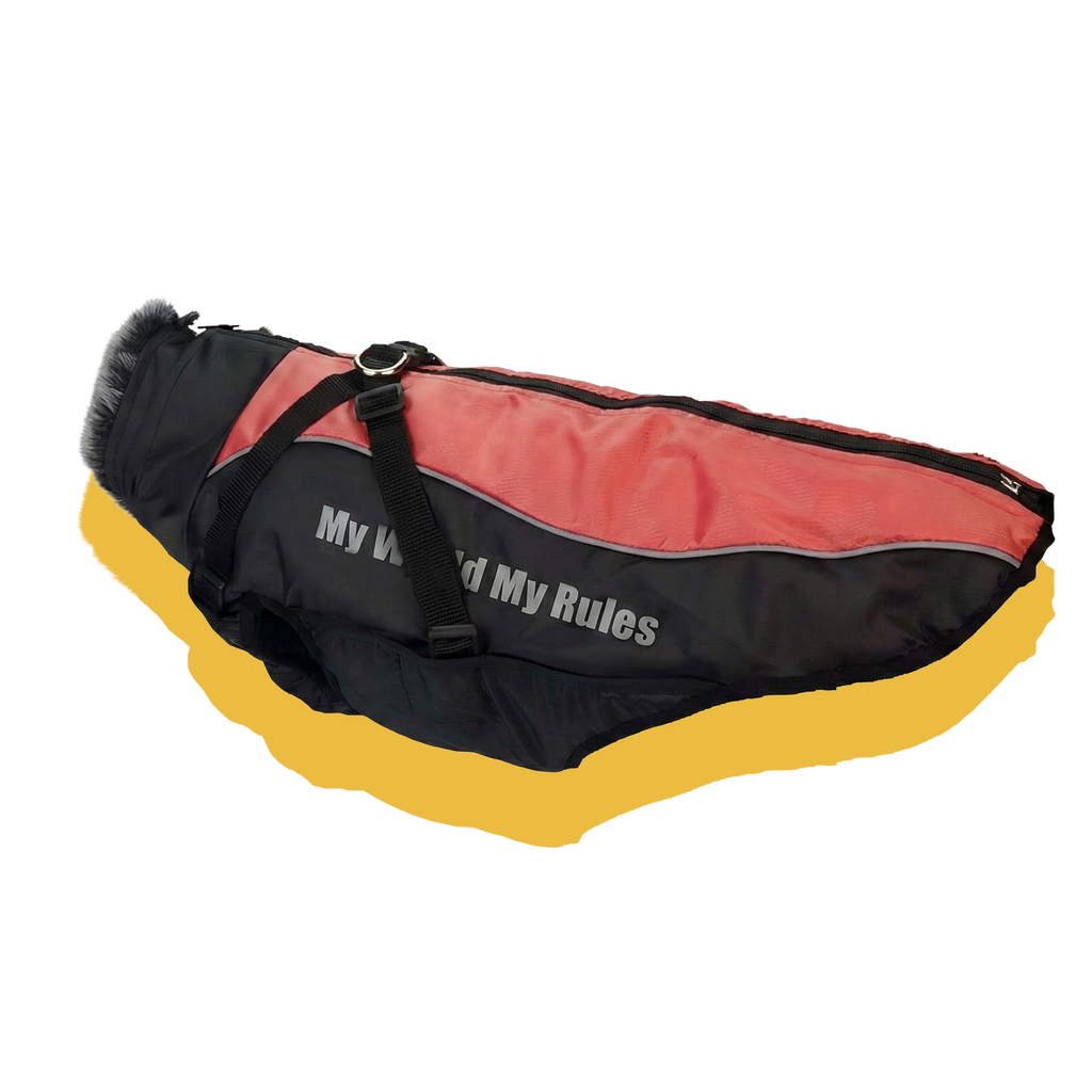 Alpine Water-Resistant Dog Jacket Red