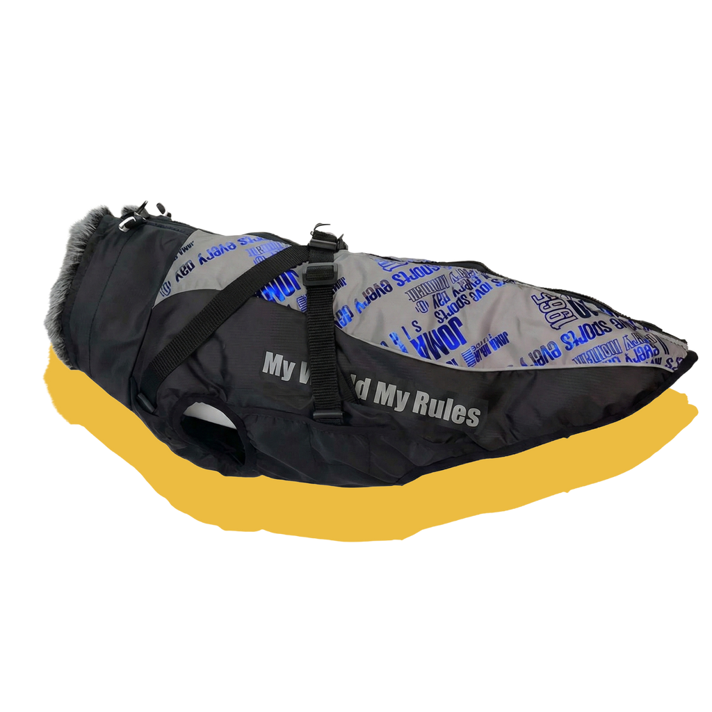 Alpine Water-Resistant Dog Jacket Reflective Blue