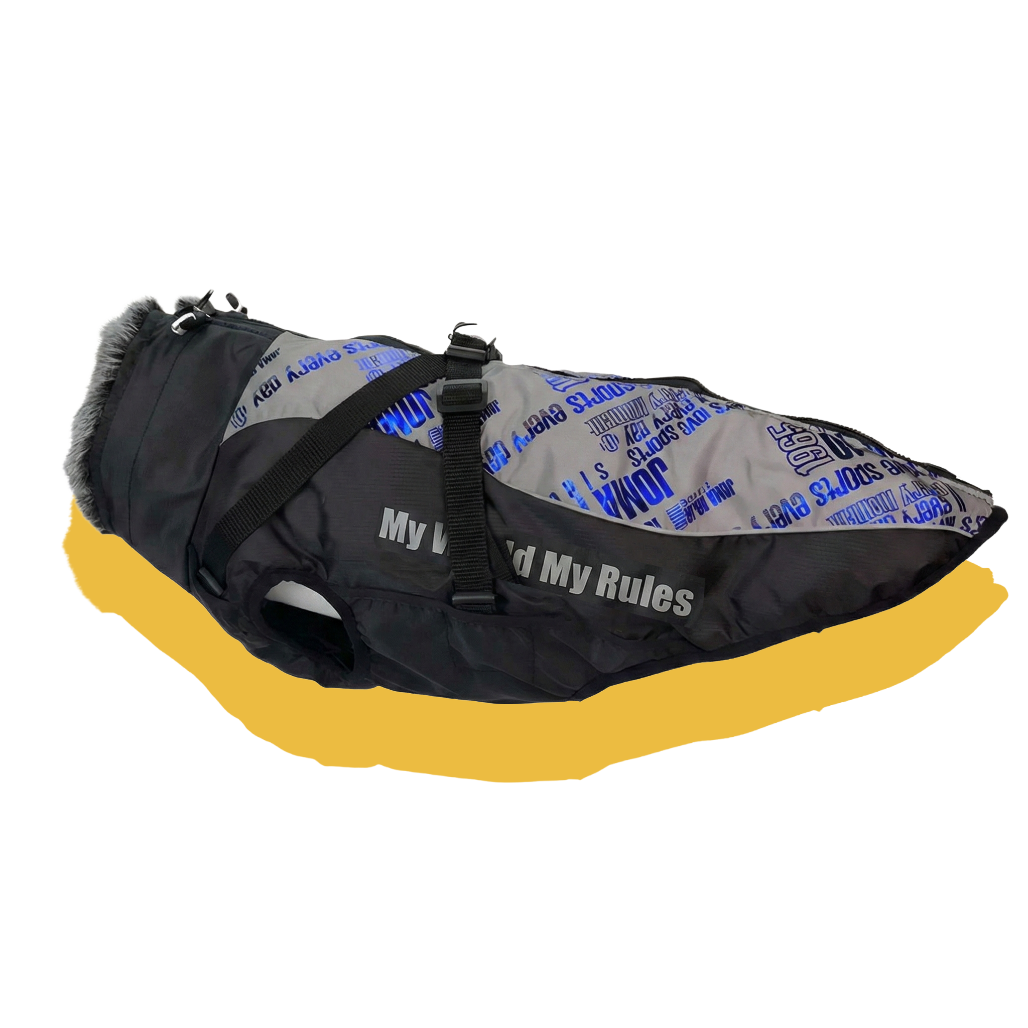 Alpine Water-Resistant Dog Jacket Reflective Blue