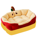 Pet bed designed like a red apple 