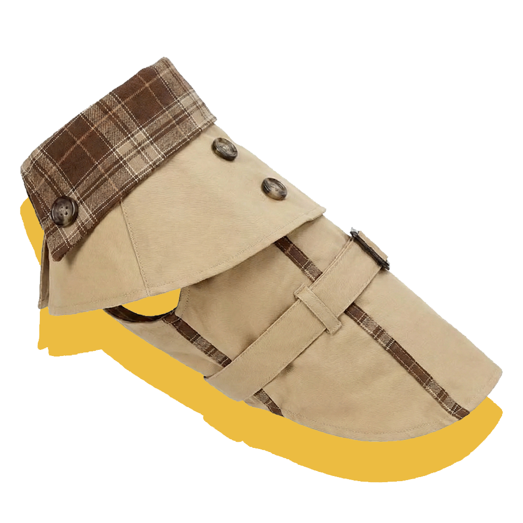 British Style Dog Trench Coat