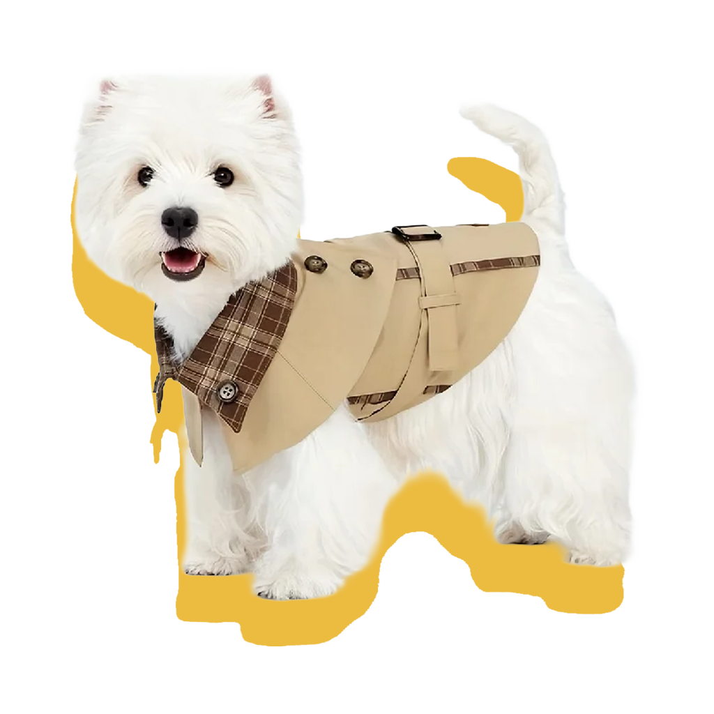 British Style Dog Trench Coat