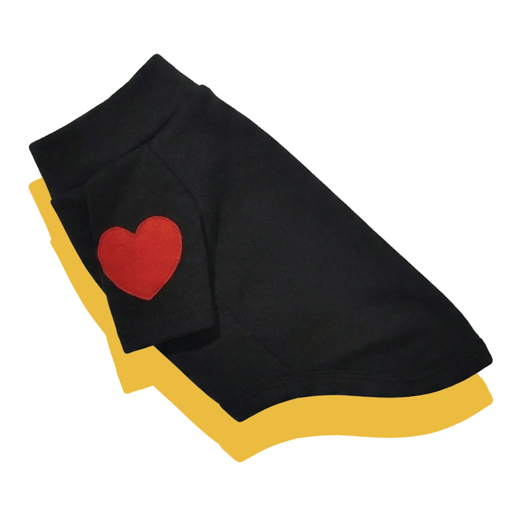 Heart Plush Warm Fleece Dog Sweater Grey