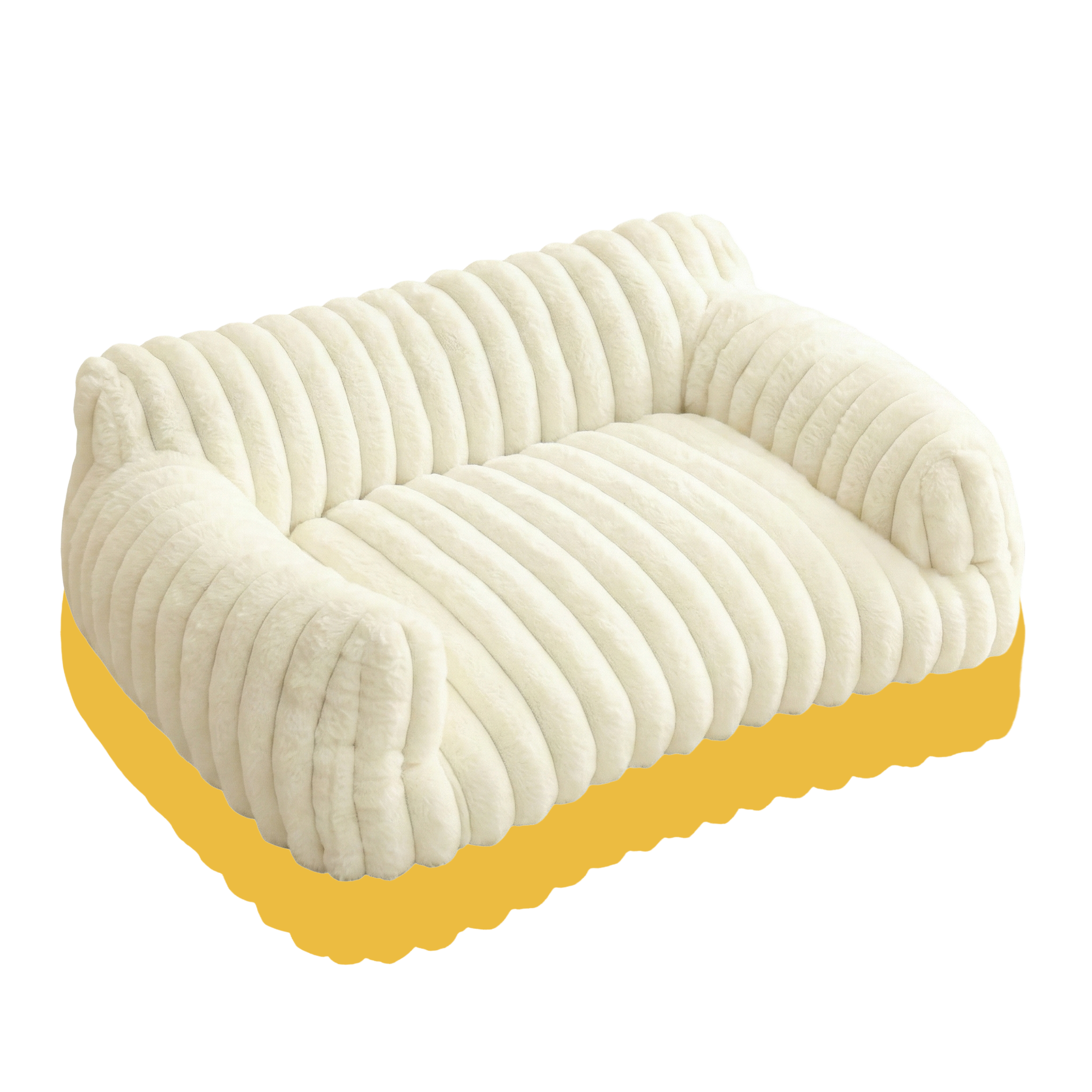 Chenille Cloud Breathable Dog/Cat Bed Grey