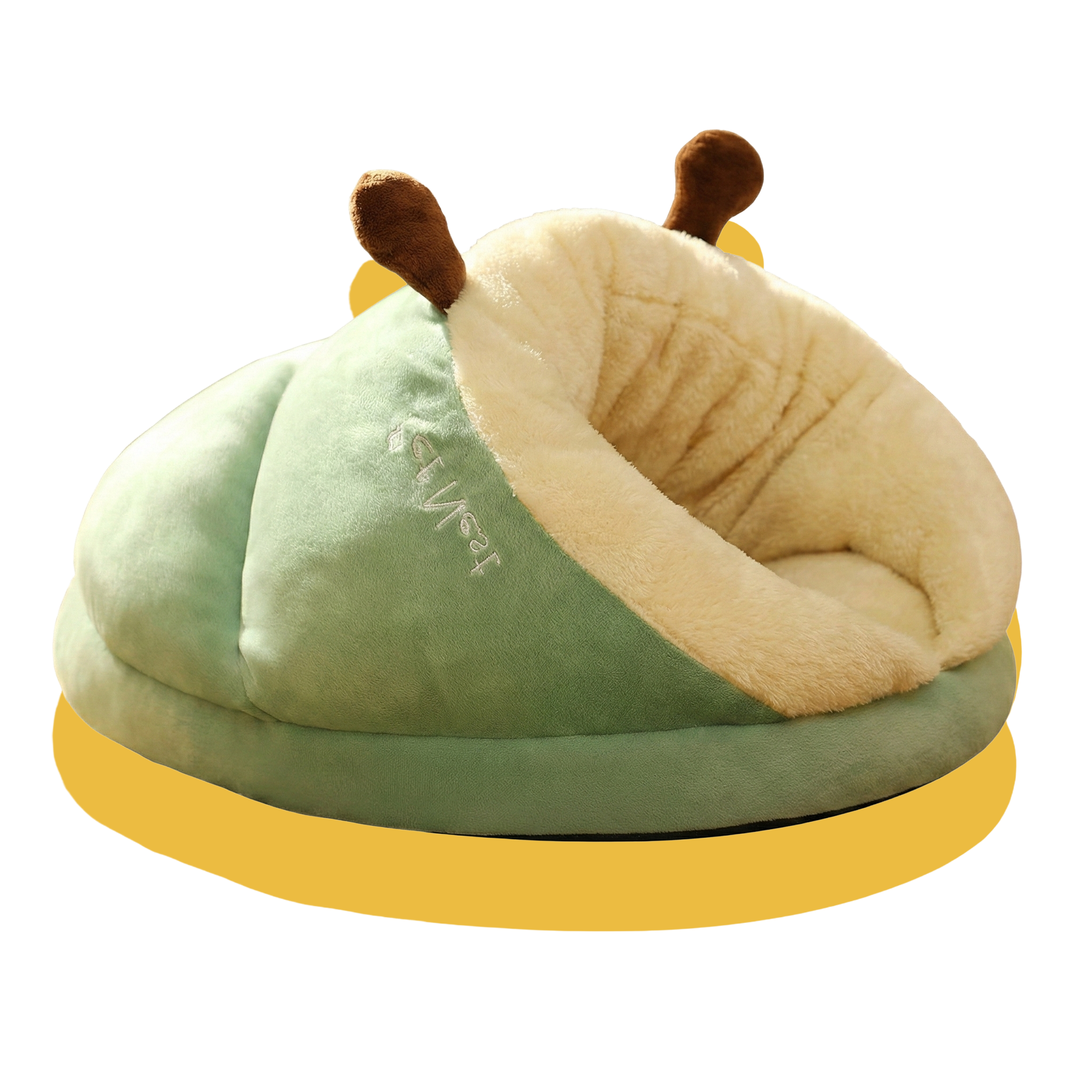 Cosy Slipper Dog/Cat Bed Green
