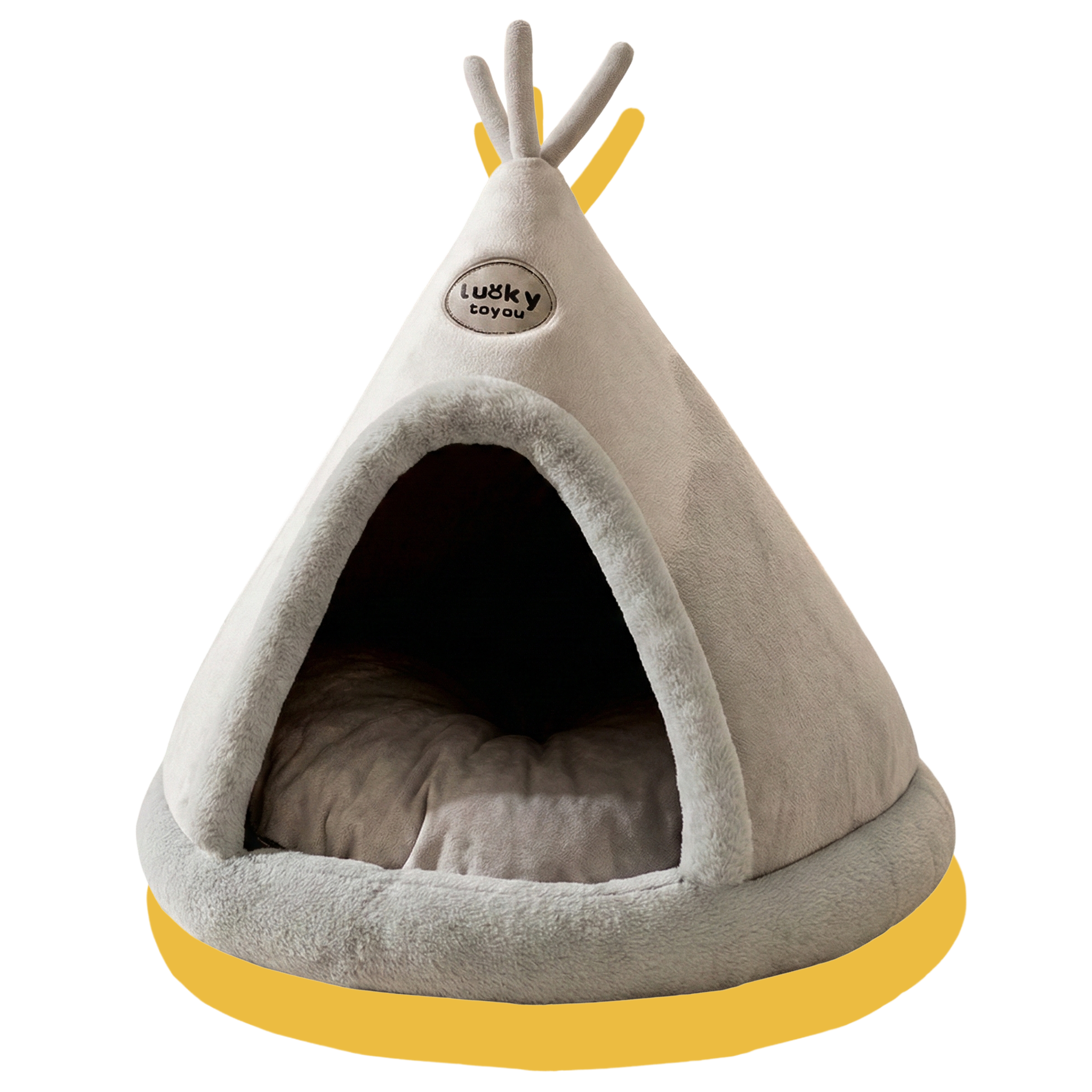 Little Hideaway Calming Dog/Cat Bed Brown