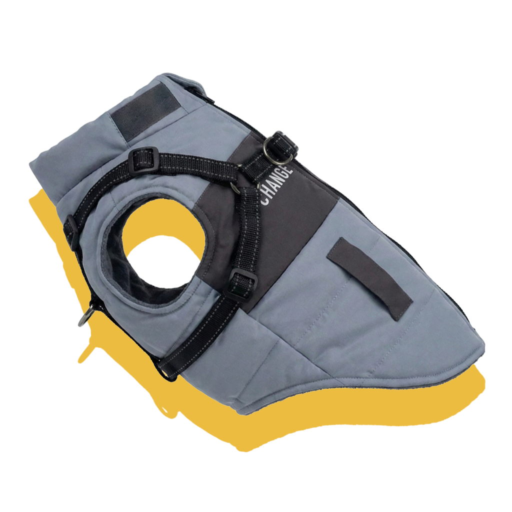 Urban Explorer Windproof Dog Puffer Vest Steel Blue