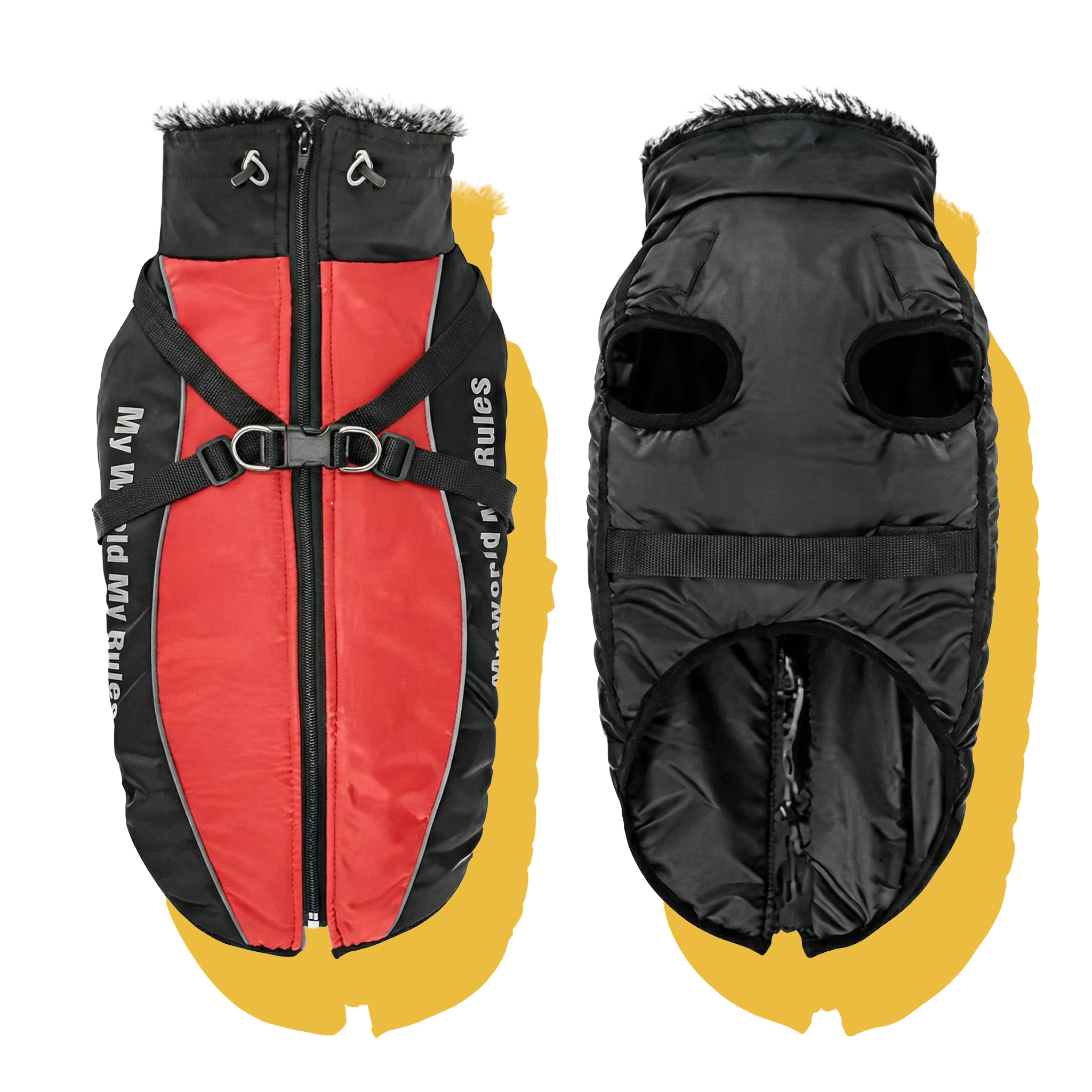 Alpine Water-Resistant Dog Jacket Grey