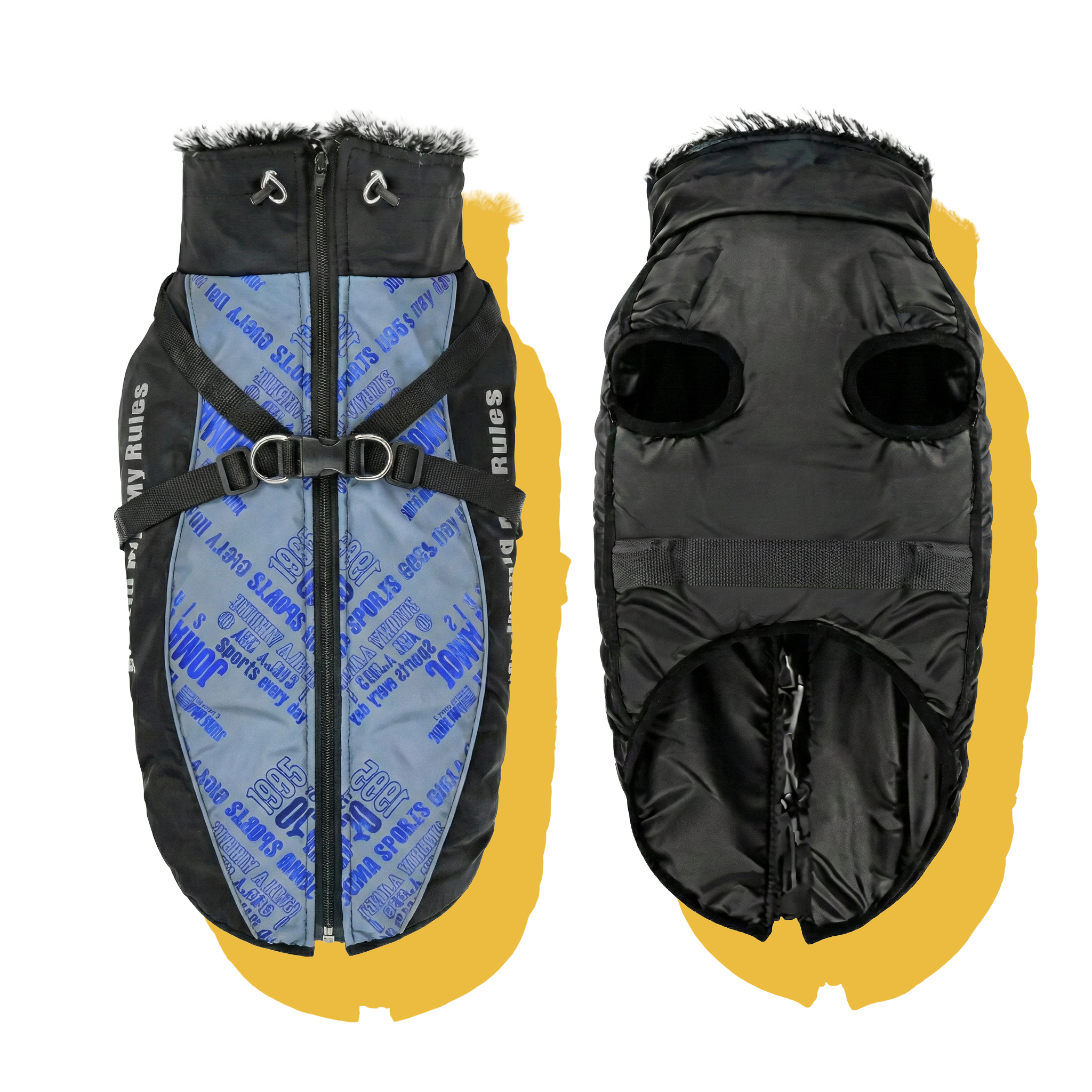 Alpine Water-Resistant Dog Jacket Grey