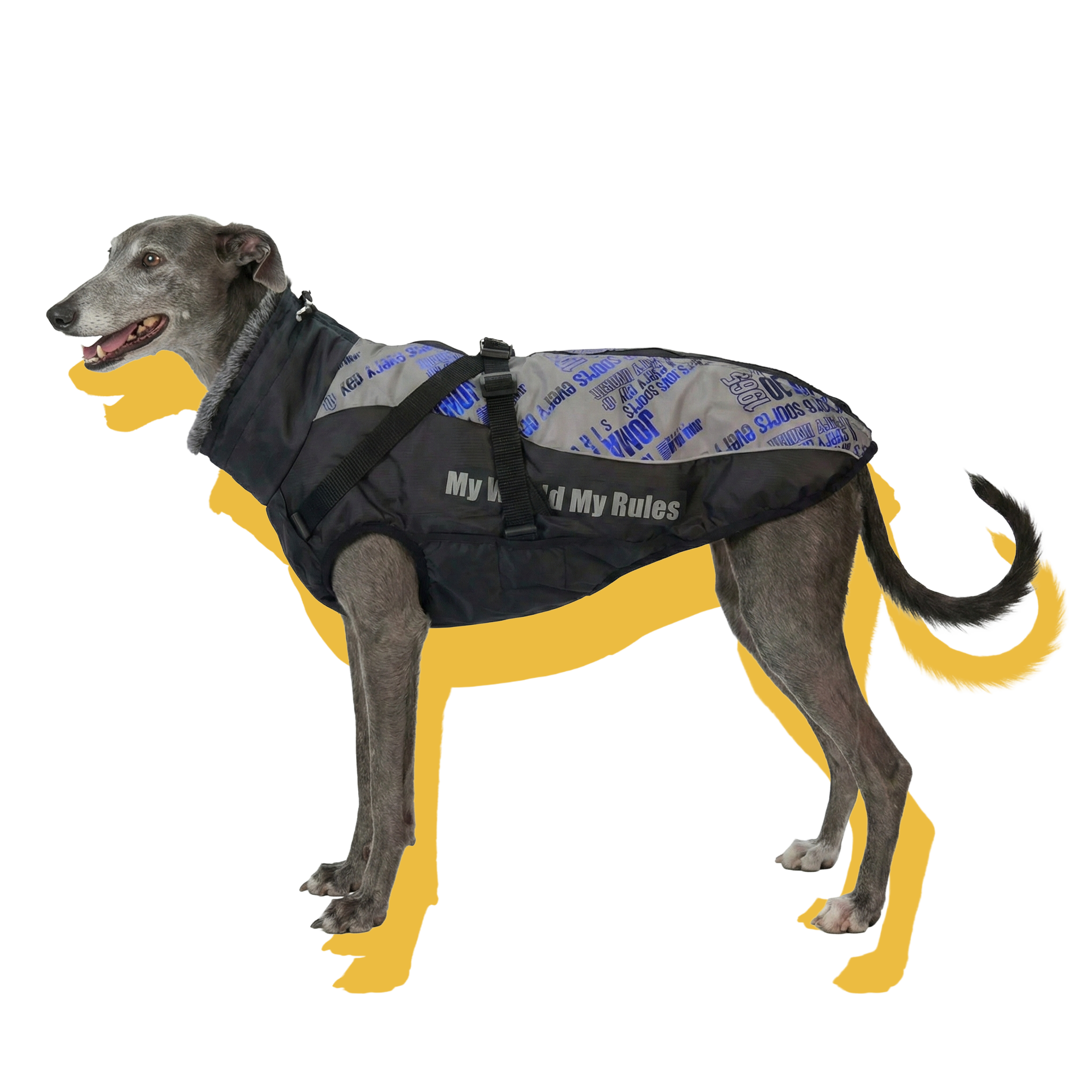 Alpine Water-Resistant Dog Jacket Reflective Blue