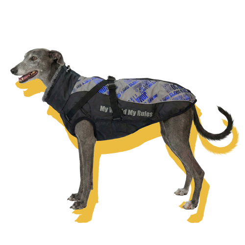 Alpine Water-Resistant Dog Jacket Reflective Blue