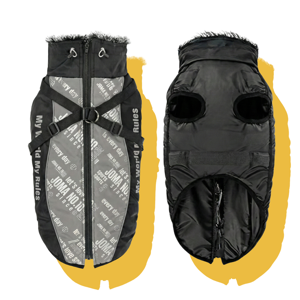 Alpine Water-Resistant Dog Jacket Grey