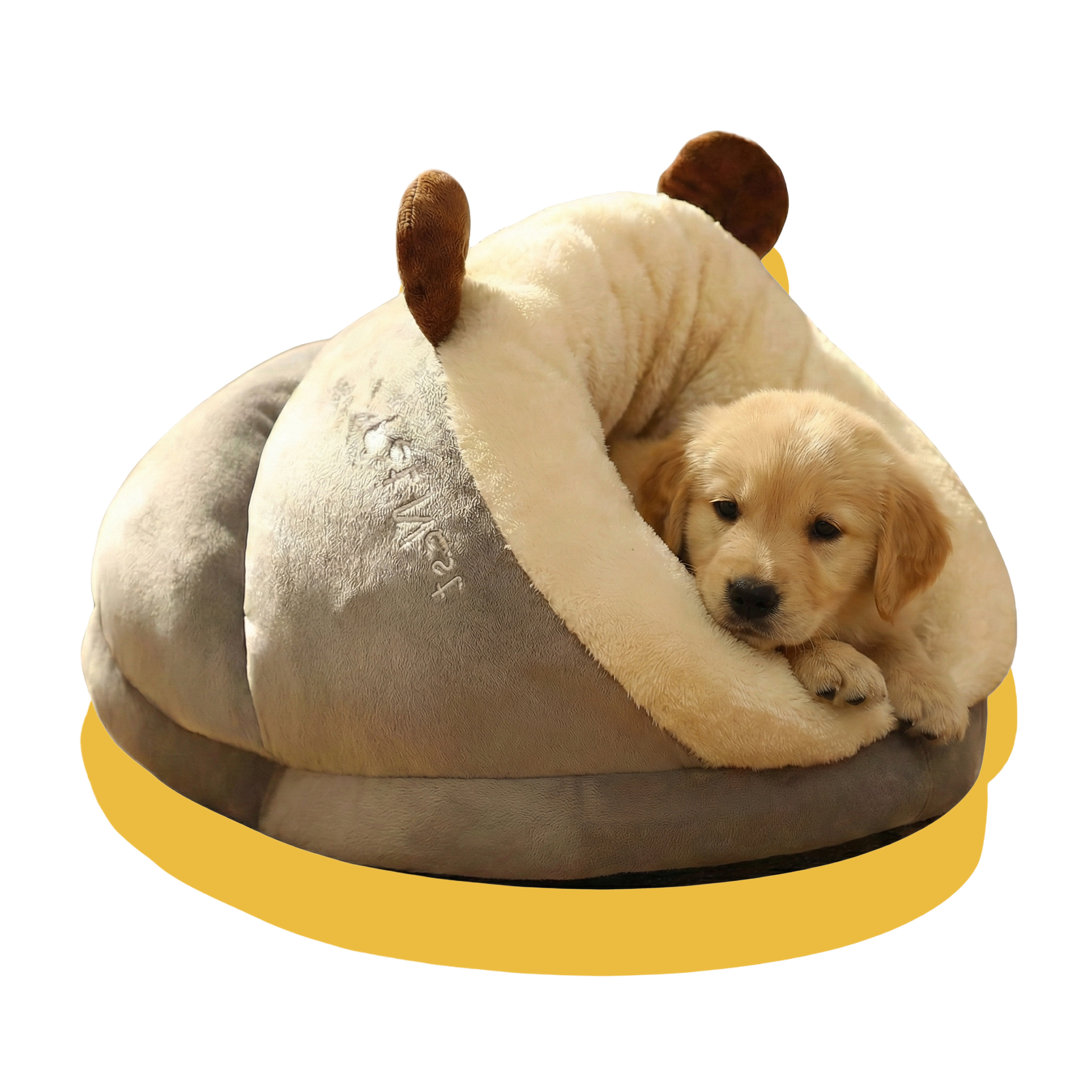 Cosy Slipper Dog/Cat Bed Grey