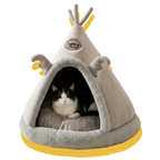 Little Hideaway Calming Dog/Cat Bed Brown