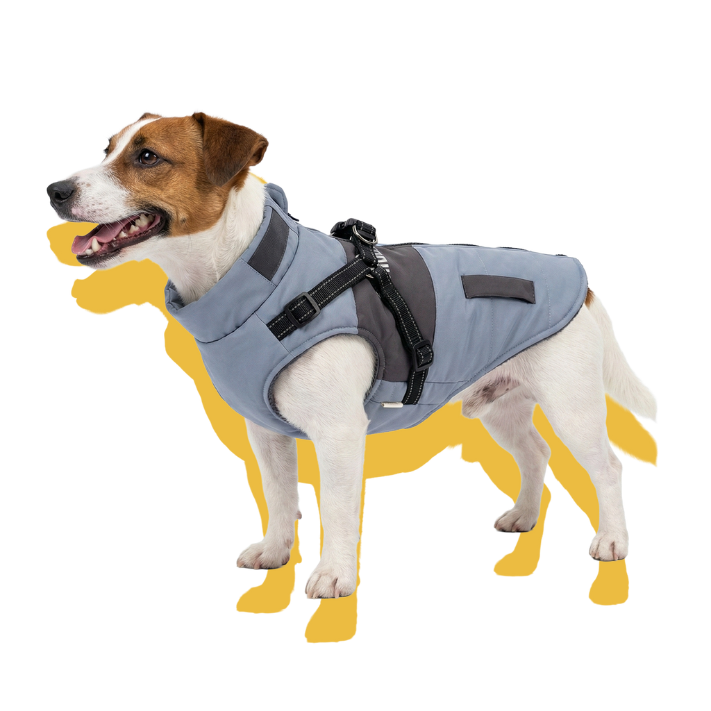 Urban Explorer Windproof Dog Puffer Vest Steel Blue