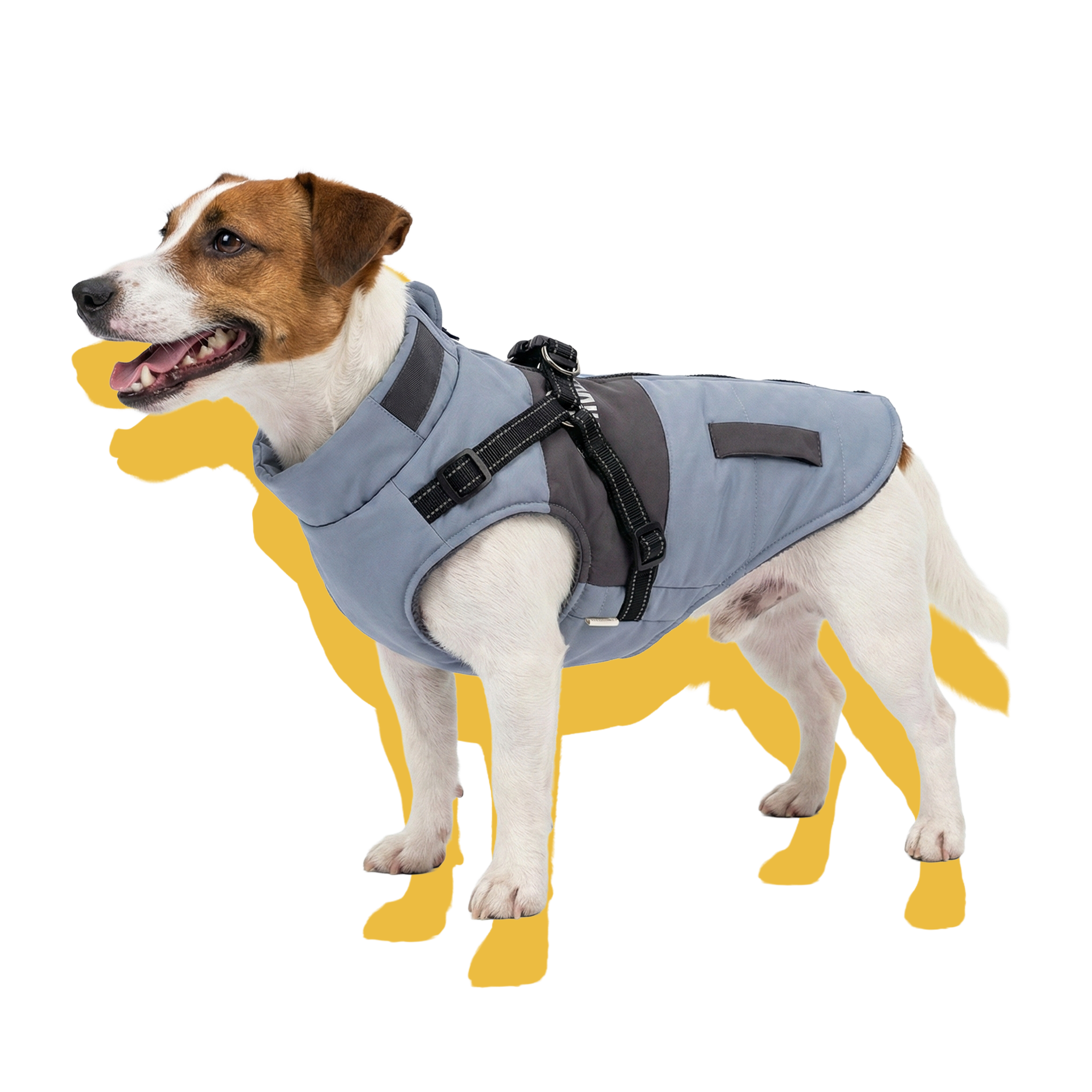 Urban Explorer Windproof Dog Puffer Vest Steel Blue