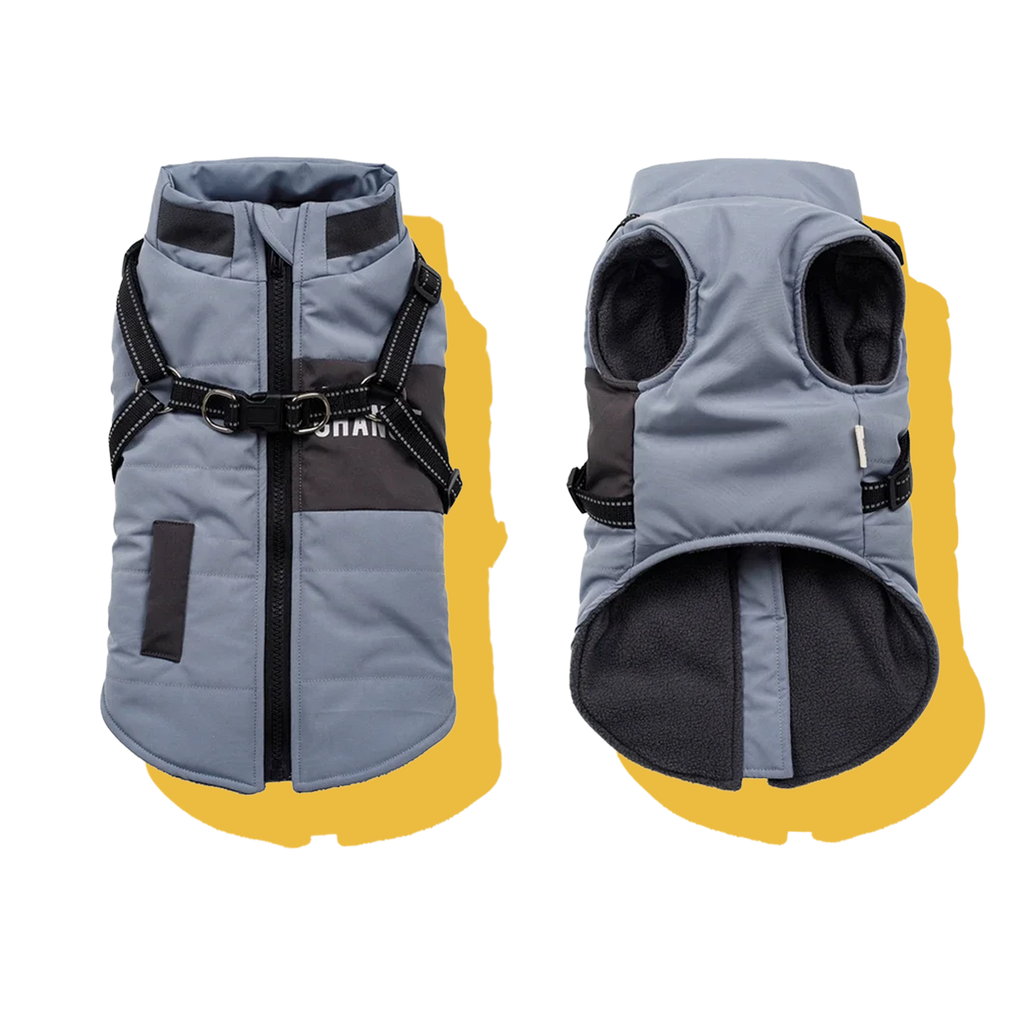 Urban Explorer Windproof Dog Puffer Vest Steel Blue