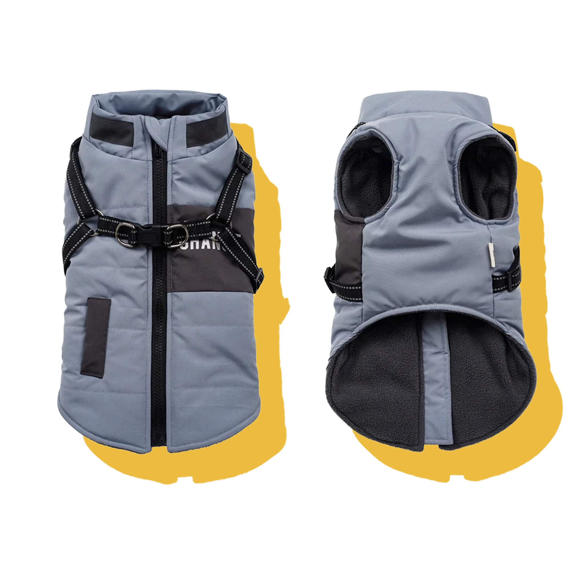 Urban Explorer Windproof Dog Puffer Vest Steel Blue