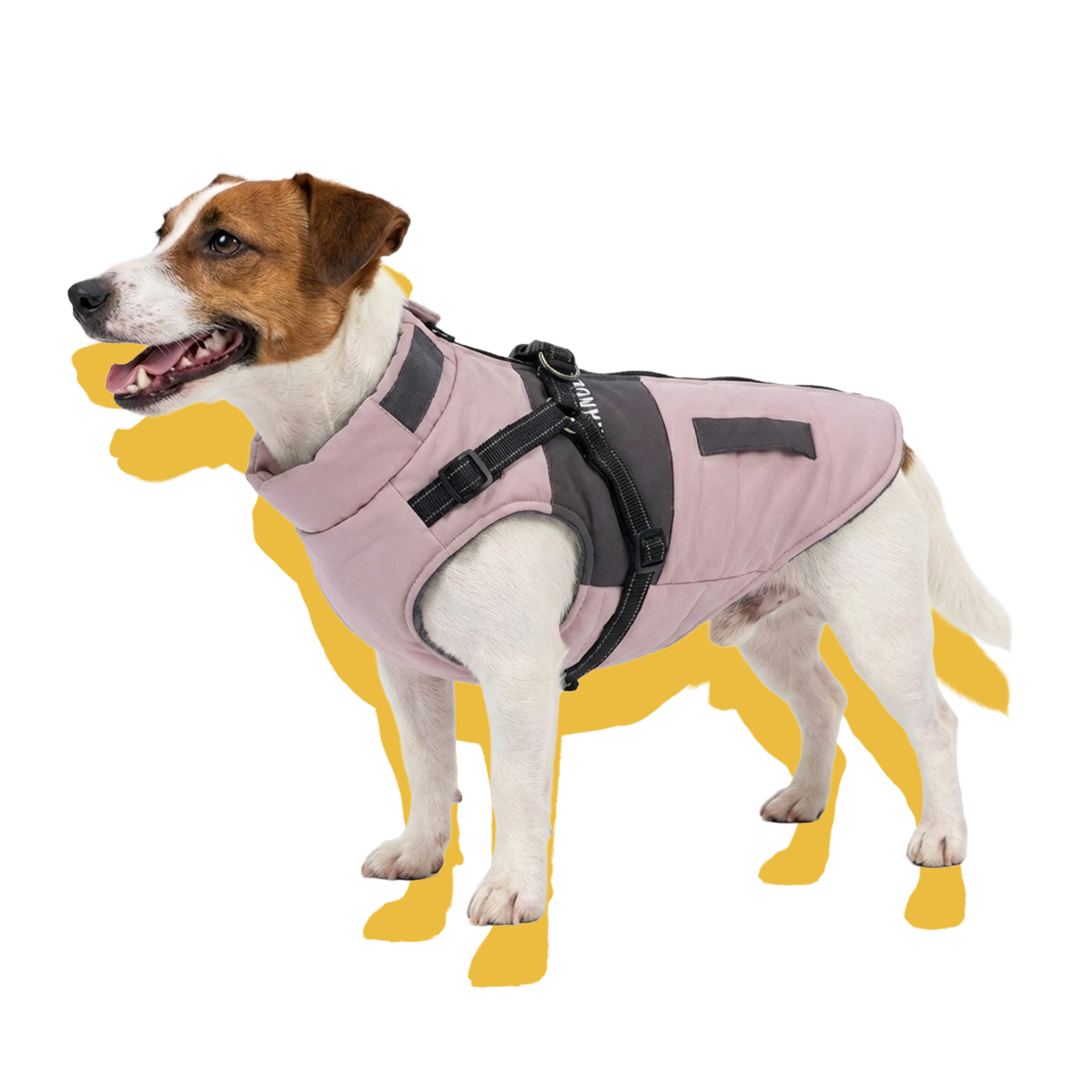 Urban Explorer Windproof Dog Puffer Vest Mauve