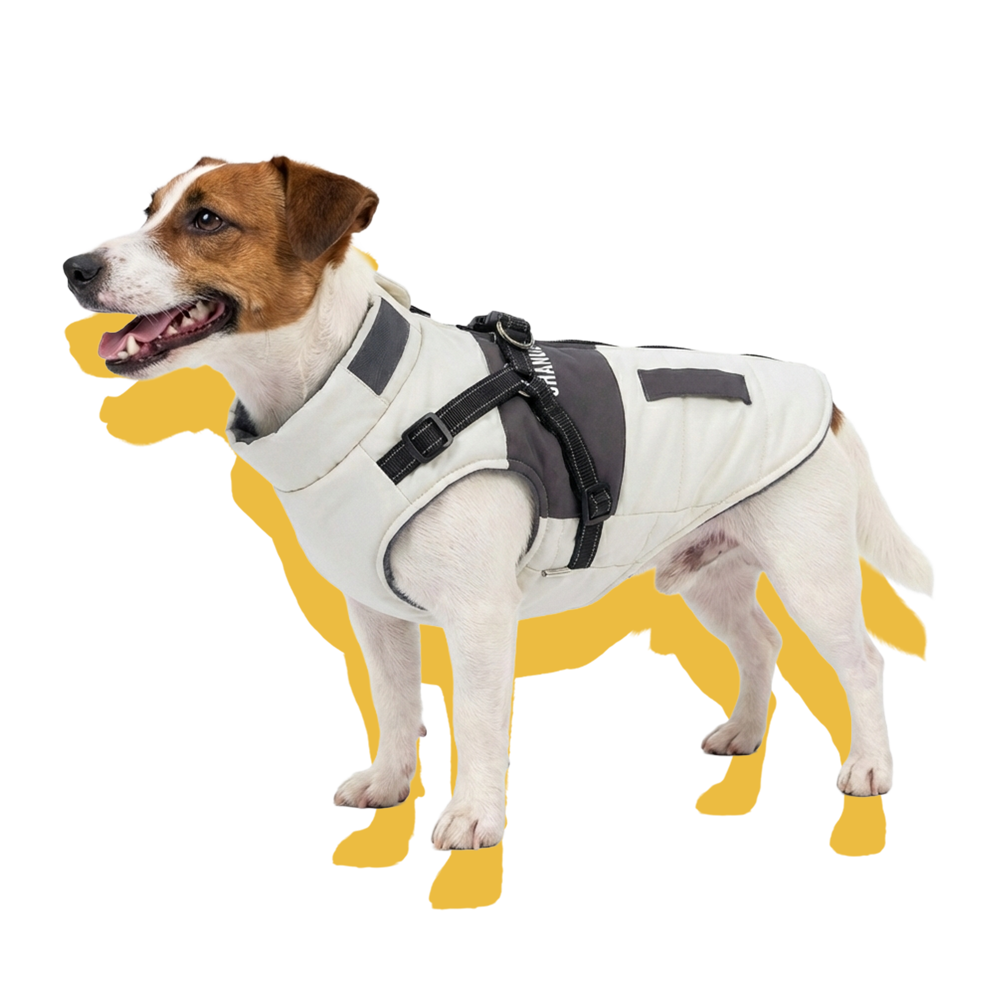 Urban Explorer Windproof Dog Puffer Vest Off-White