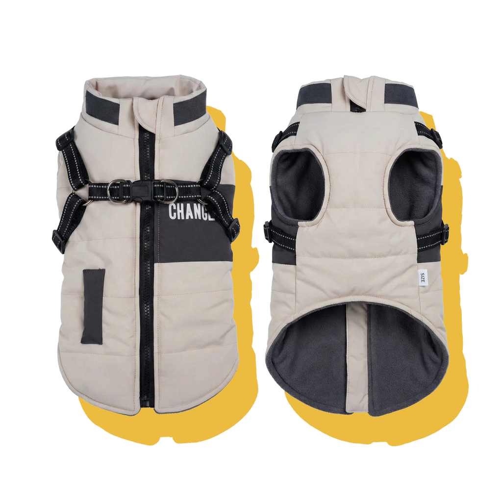 Urban Explorer Windproof Dog Puffer Vest Steel Blue