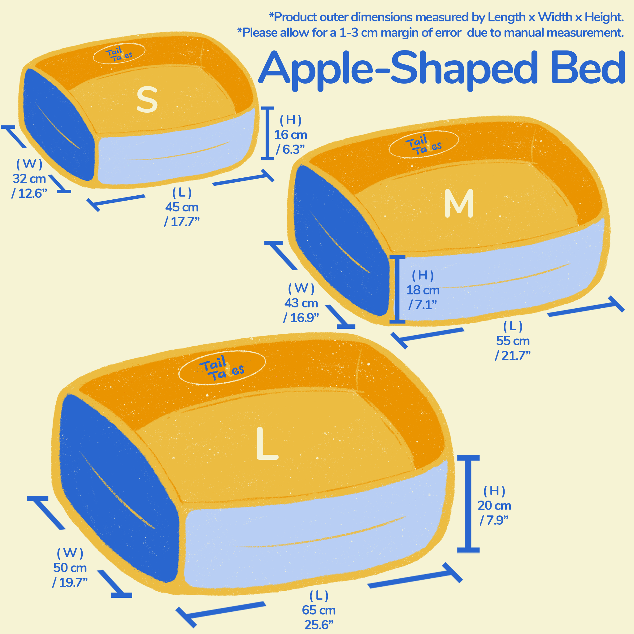 Apple-Shaped Soft Dog/Cat Bed